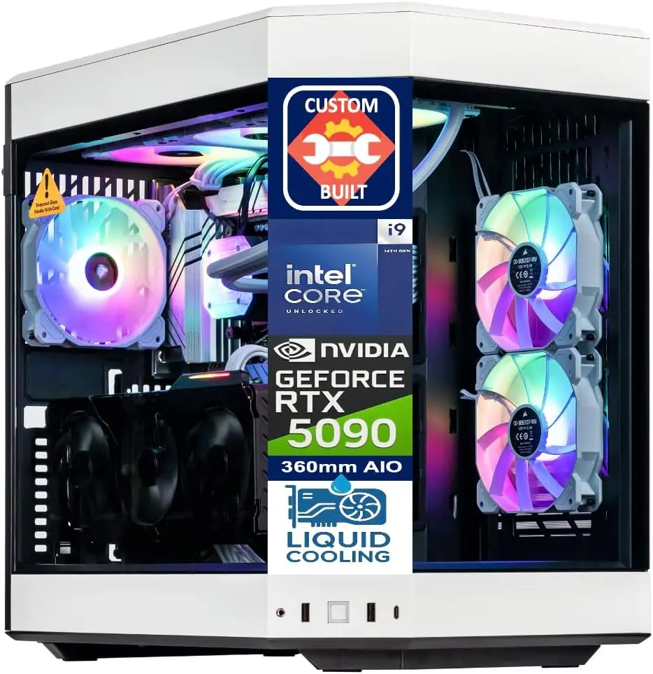Rtx 5090 32Gb - PC de jogos Velztorm White Praetix,