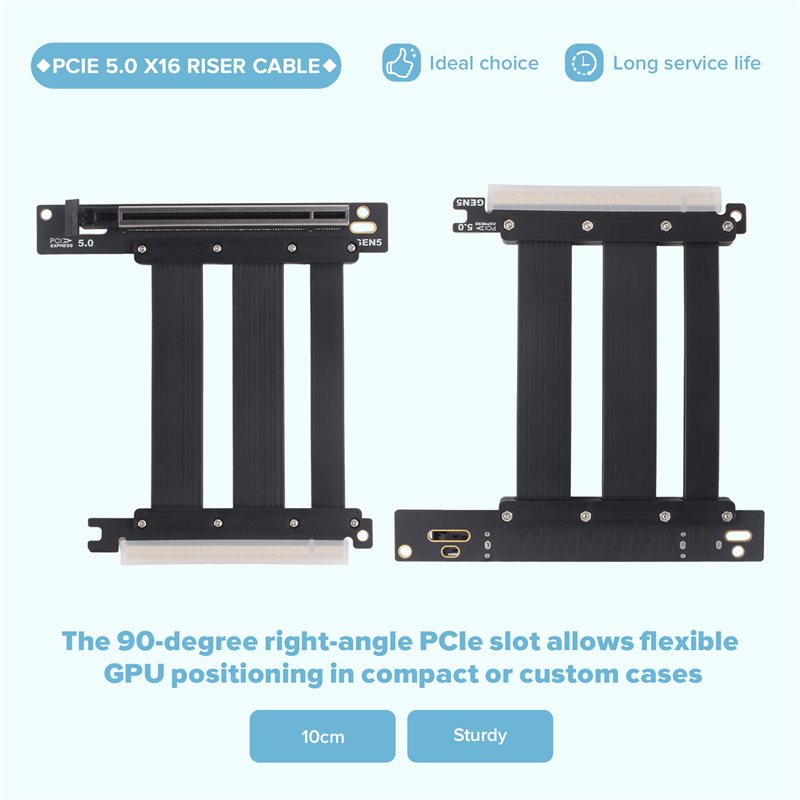 Cabo Extensor Riser PCIe 5.0 X - Pcie 5.0 Gpu Riser Cable avaliação e preço