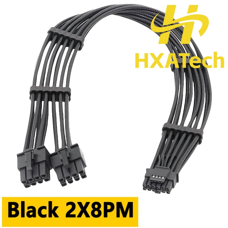 Cabo de Placa Gráfica HXATech  - Dual 8Pin To 16Pin 12Vhpwr Cable avaliação e preço